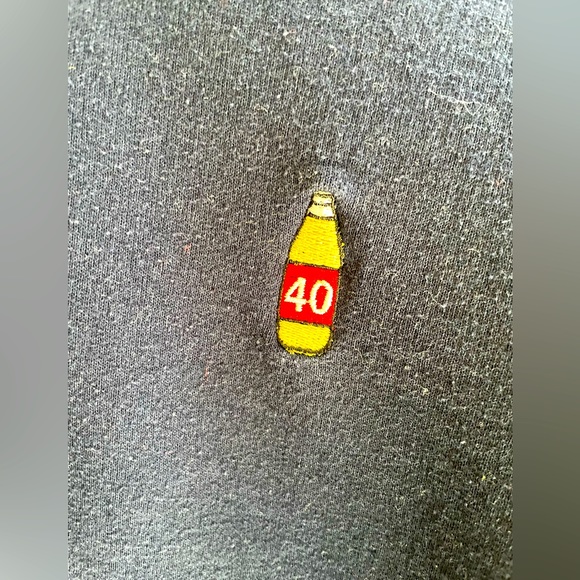 Navy Hoodie with a “40” bottle🤭 - Picture 3 of 4